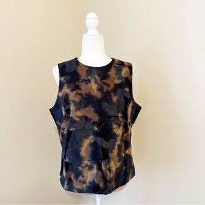 Harve Benard Faux Fur Sleeveless Top NWT - Size 14